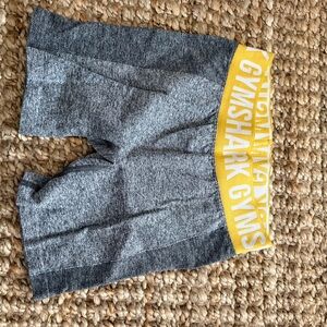 Gymshark Charcoal and Yellow Shorts